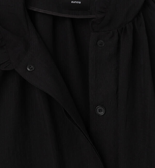  「eunoia | シアーオーガンジー フリルフードコート WOMEN」|ダッフルコート|