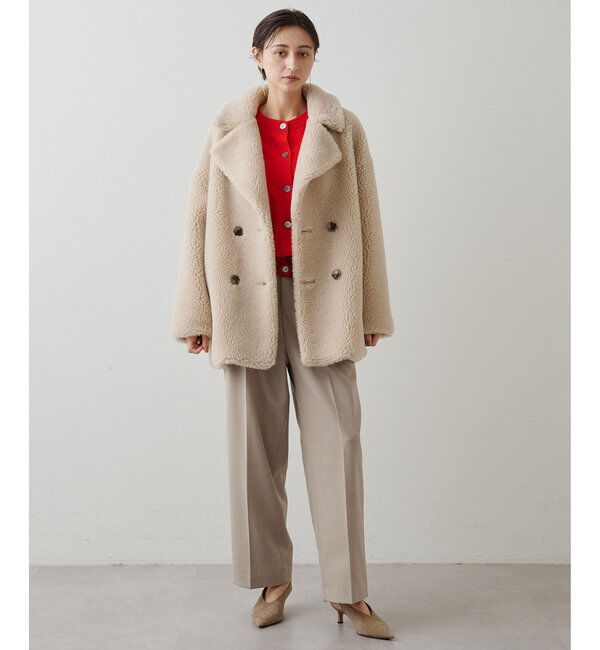 THE PAUSE「【THE PAUSE】ボアダブルコート」|その他|