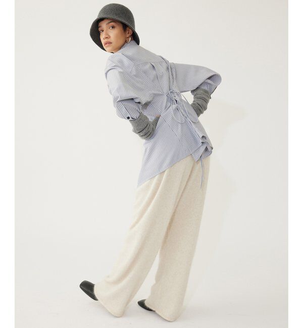 THE PAUSE「【THE PAUSE】ファーニットドロストパンツ」|チノ|