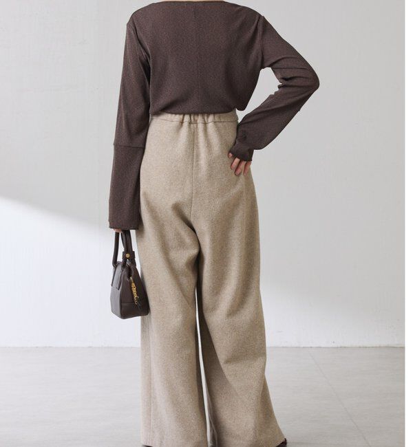  「シアーラメリブスクエアカットソー」|Tシャツ・カットソー|