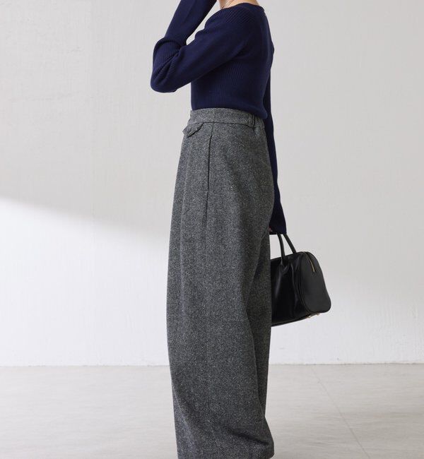  「深スクエアリブニット」|ニット・セーター|