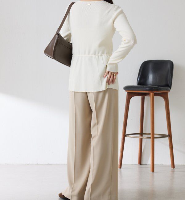  「リブペプラムカーディガン」|ニット・セーター|