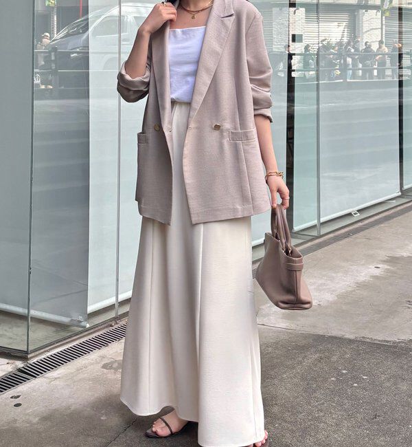  「【夏にも着られる/2サイズ展開】メッシュダブルジャケット」|テーラードジャケット|