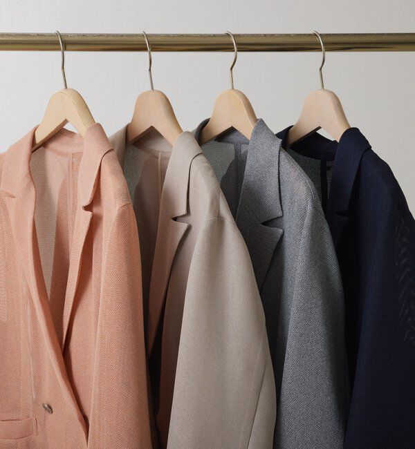  「【夏にも着られる/2サイズ展開】メッシュダブルジャケット」|テーラードジャケット|