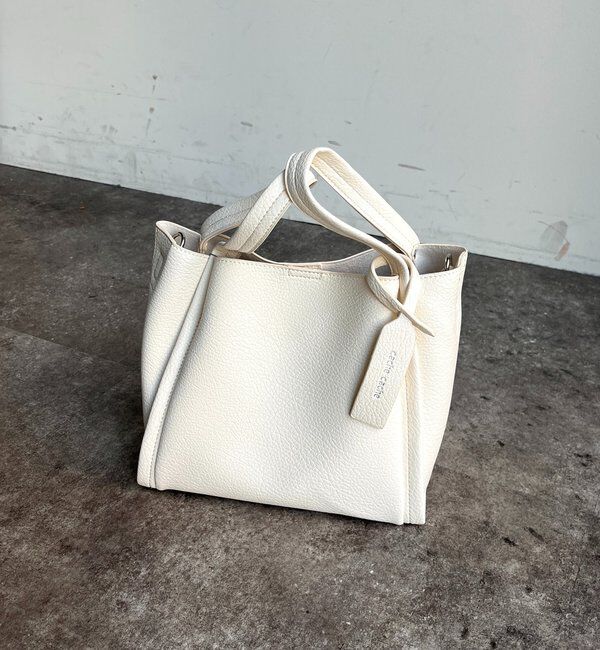  「【ベストセラーアイテム】ミニショルダー付ソフトレザー調ミニバッグ」|トートバッグ|