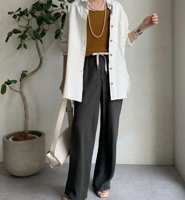  「【新色追加】ダメージデニムシャツ」|シャツ・ブラウス|