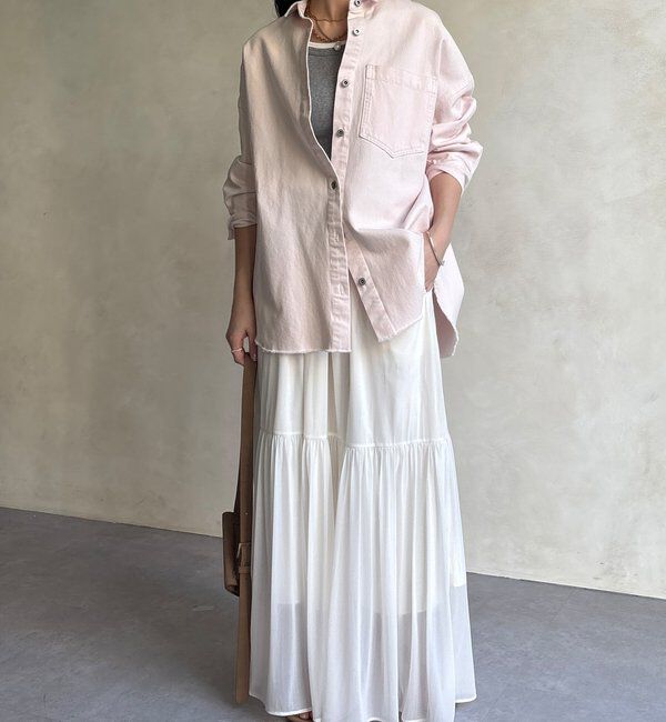  「【新色追加】ダメージデニムシャツ」|シャツ・ブラウス|