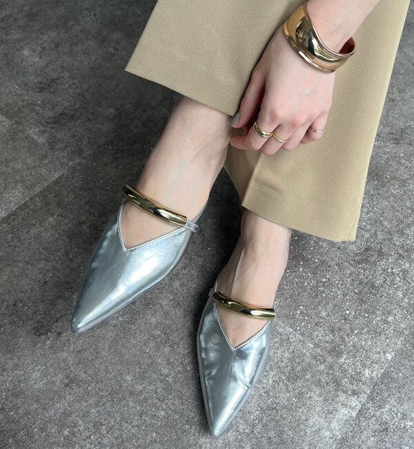  「GOLDモチーフミュール」|サンダル|