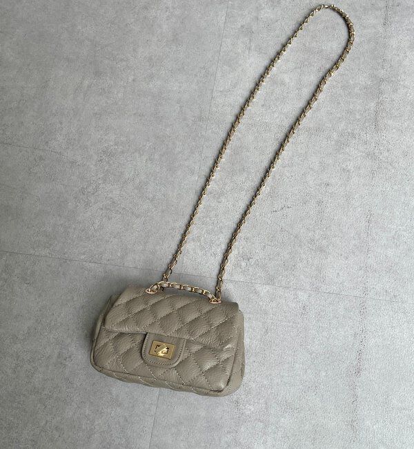  「キルティングレザーショルダー」|トートバッグ|