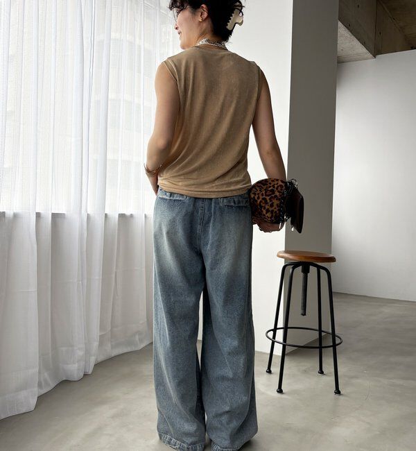  「デニムワイドイージーパンツ」|デニム|