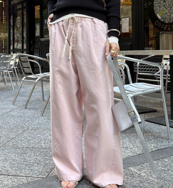  「デニムワイドイージーパンツ」|デニム|