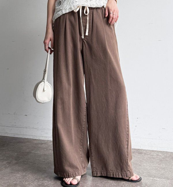  「デニムワイドイージーパンツ」|デニム|