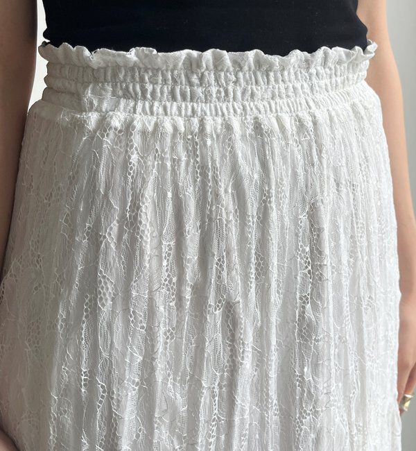  「レースワッシャースカート」|スカート|