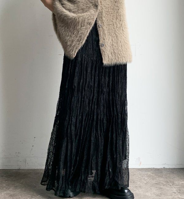  「レースワッシャースカート」|スカート|