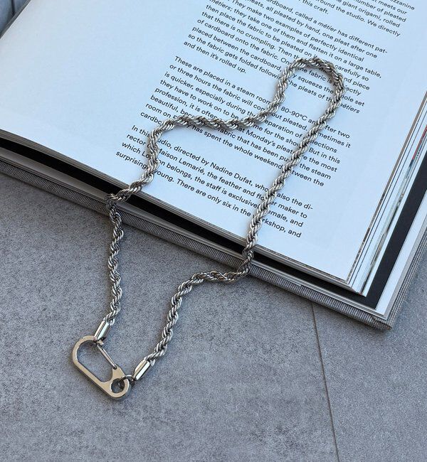  「フックパーツネックレス」|ネックレス|シルバー