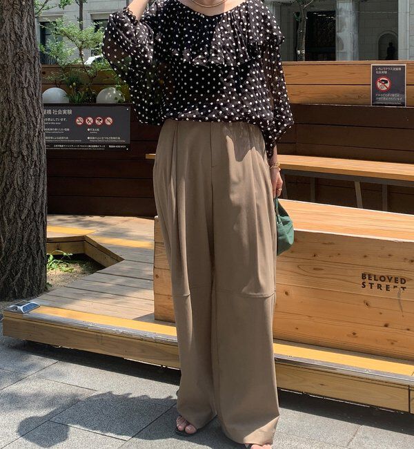  「フラワー刺繍フリルブラウス」|シャツ・ブラウス|