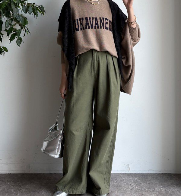  「タックトラウザーパンツ」|チノ|