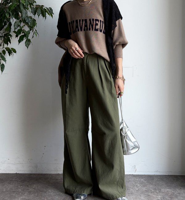  「タックトラウザーパンツ」|チノ|