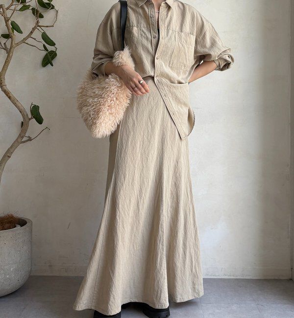  「【セットアップ対応】ピグメントライクフレアスカート」|スカート|