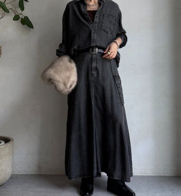  「リヨセルデニムカーゴスカート」|スカート|