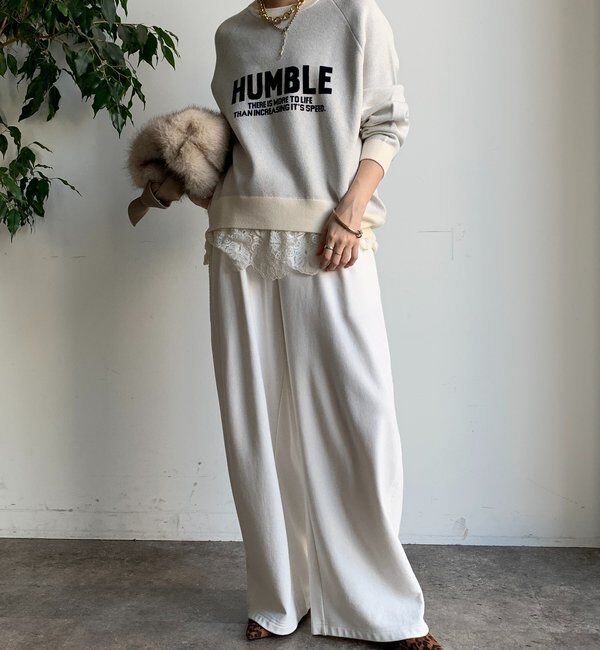  「インターシャロゴニット」|ニット・セーター|