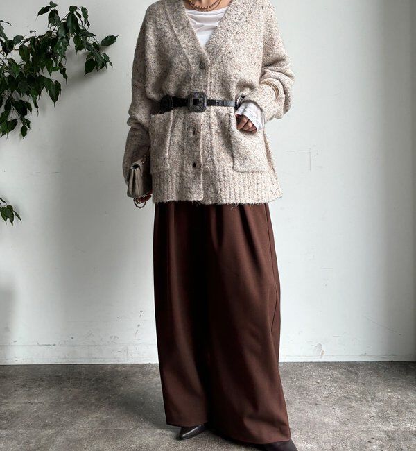  「メランジタックワイドパンツ」|チノ|