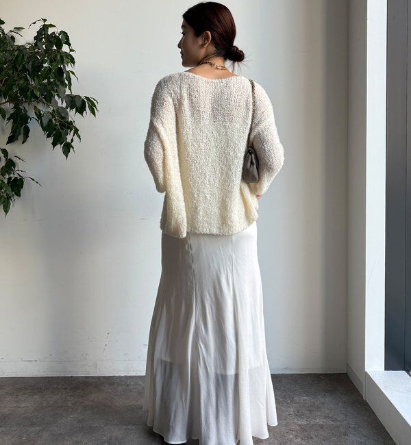  「リボンヤーンフェザープルオーバー」|ニット・セーター|