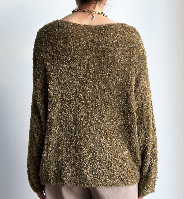  「リボンヤーンフェザープルオーバー」|ニット・セーター|