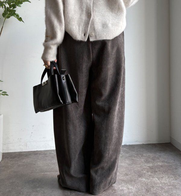  「ヘリンボーンコーデュロイイージーパンツ」|チノ|