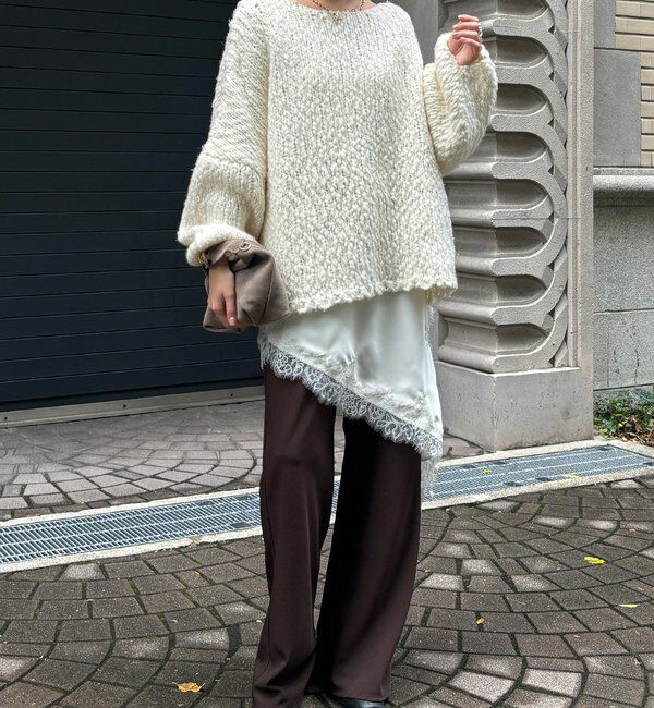  「アシメレースキャミ」|シャツ・ブラウス|