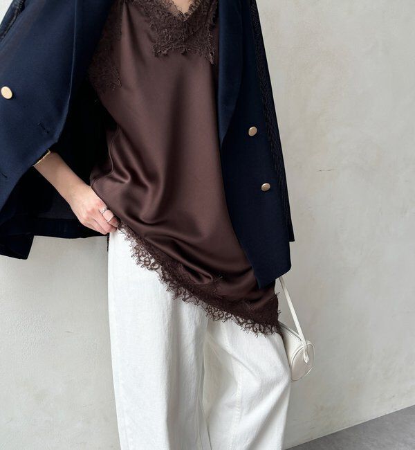  「アシメレースキャミ」|シャツ・ブラウス|