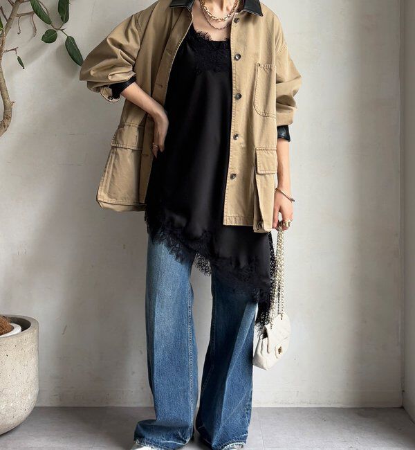  「アシメレースキャミ」|シャツ・ブラウス|