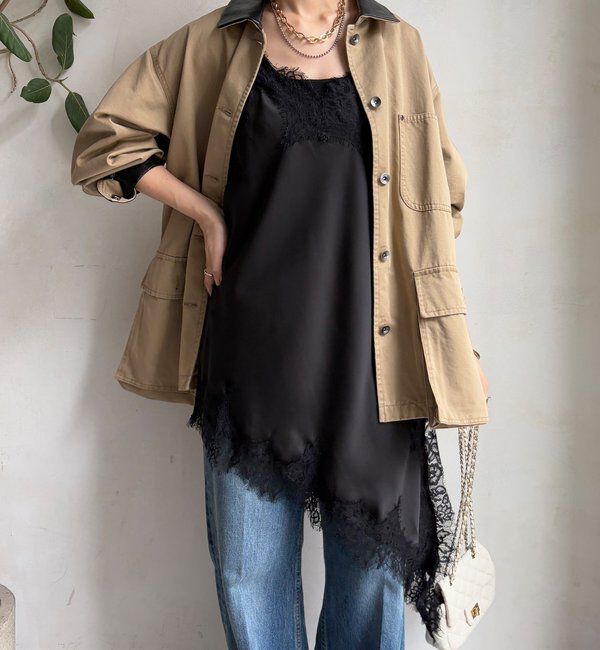  「アシメレースキャミ」|シャツ・ブラウス|