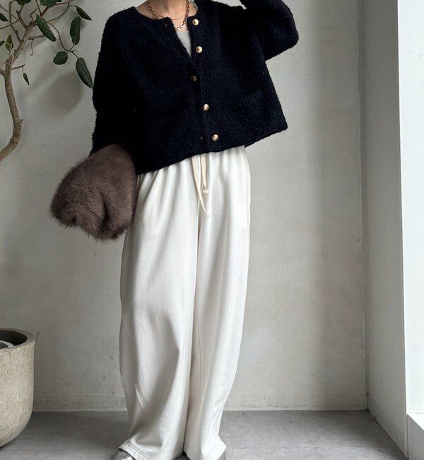  「ループヤーンニットジャケット」|カーディガン|