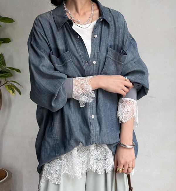  「ヘムレースロンTEE」|Tシャツ・カットソー|オフホワイト