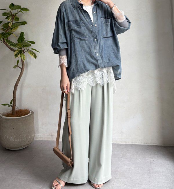  「ヘムレースロンTEE」|Tシャツ・カットソー|