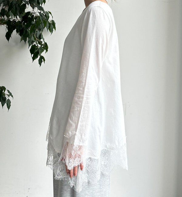  「ヘムレースロンTEE」|Tシャツ・カットソー|