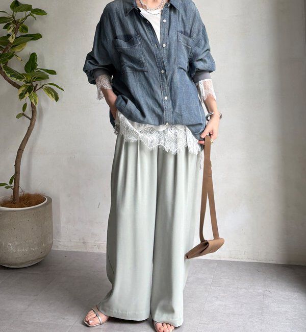  「ヘムレースロンTEE」|Tシャツ・カットソー|