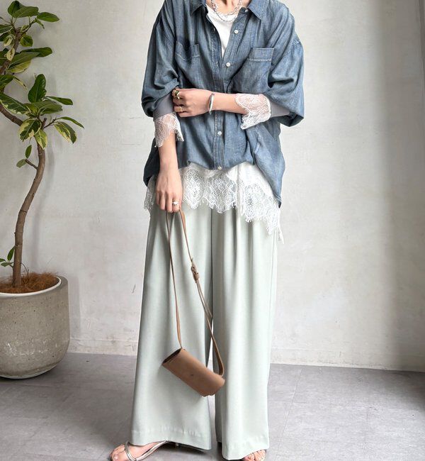  「ヘムレースロンTEE」|Tシャツ・カットソー|