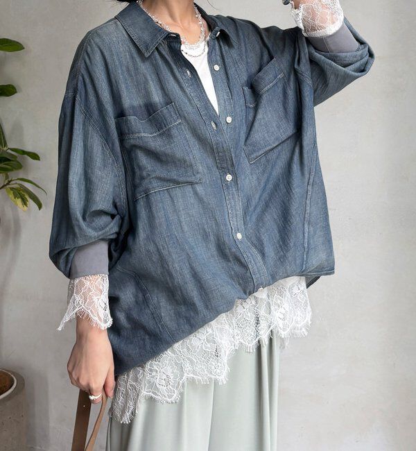  「ヘムレースロンTEE」|Tシャツ・カットソー|