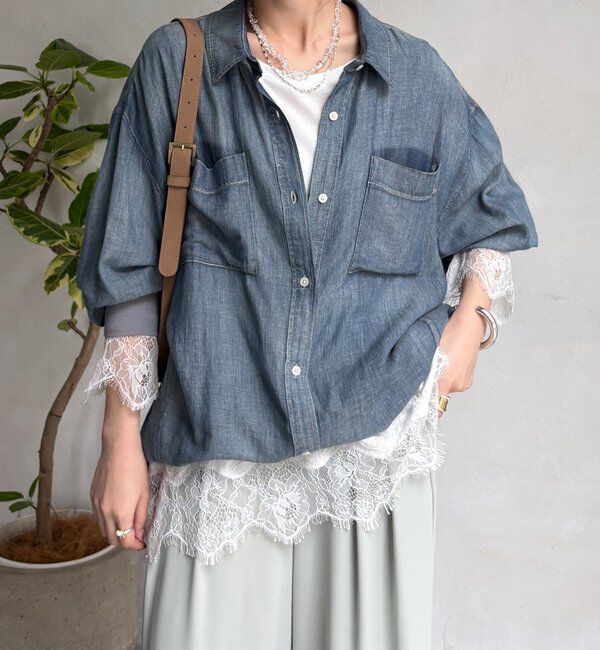  「ヘムレースロンTEE」|Tシャツ・カットソー|