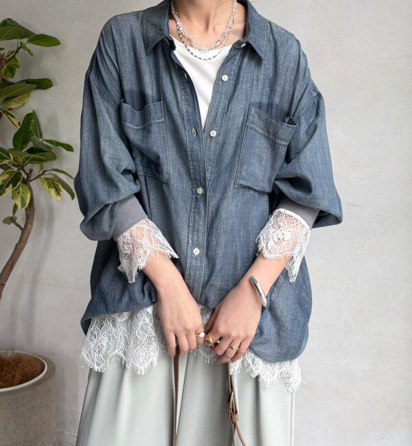  「ヘムレースロンTEE」|Tシャツ・カットソー|