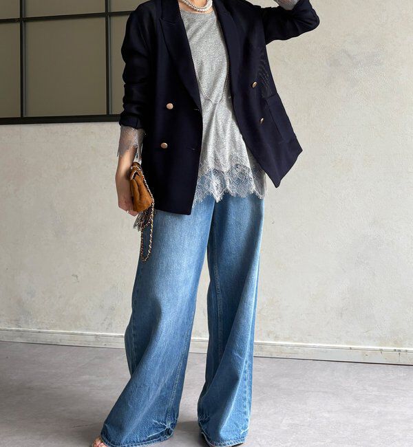  「ヘムレースロンTEE」|Tシャツ・カットソー|