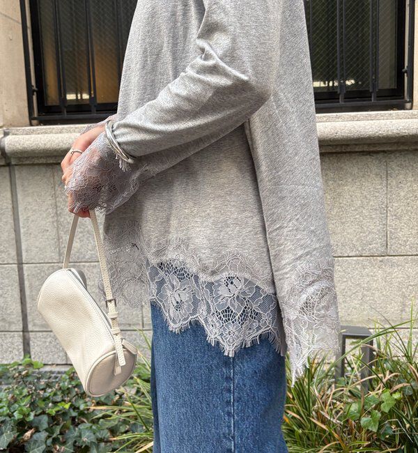  「ヘムレースロンTEE」|Tシャツ・カットソー|