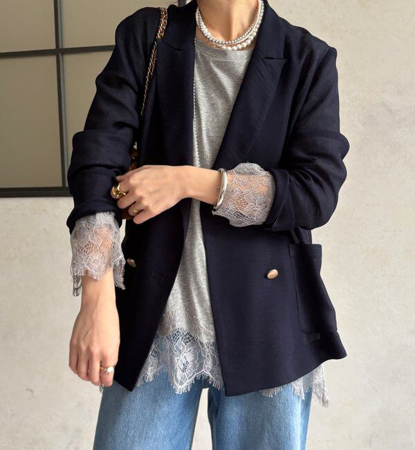  「ヘムレースロンTEE」|Tシャツ・カットソー|