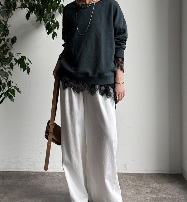  「ヘムレースロンTEE」|Tシャツ・カットソー|