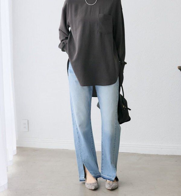  「【さらっと着やすい！/冷房・日焼け対策◎】ジョーゼットポケットブラウス」|シャツ・ブラウス|