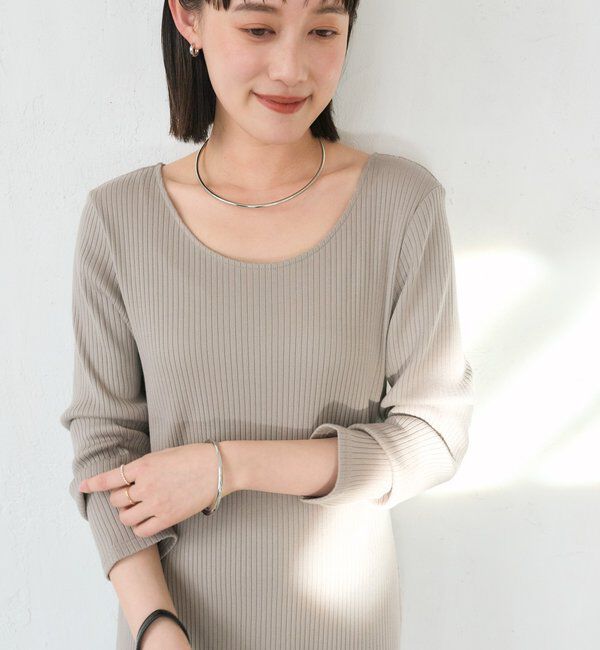  「【全骨格細見え】NEW2WAYロングリブワンピース」|ワンピース|