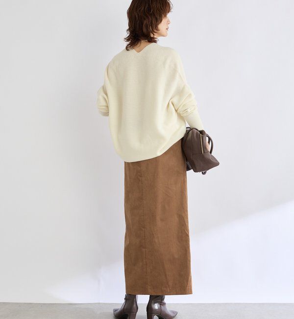  「【リバイバル/新色追加/7色展開】ウール100NEWバックボリュームニット」|ニット・セーター|