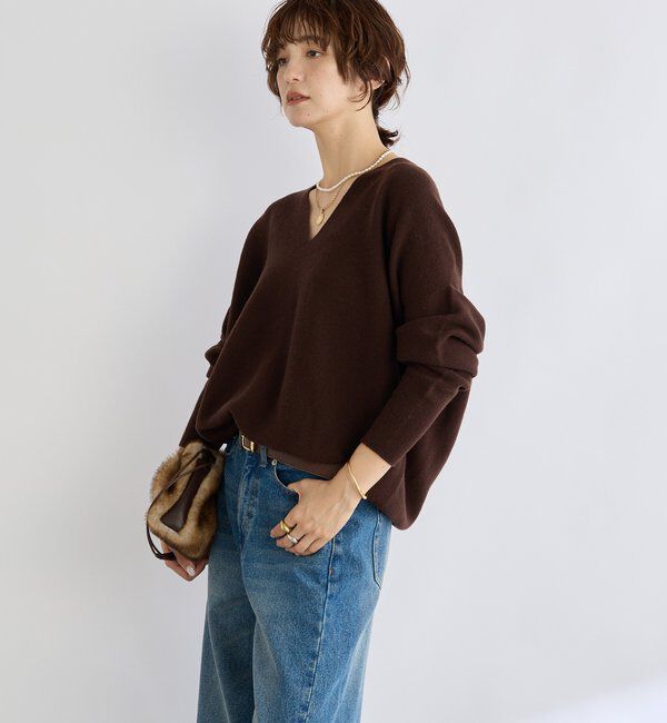  「【リバイバル/新色追加/7色展開】ウール100NEWバックボリュームニット」|ニット・セーター|